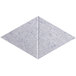 A gray diamond-shaped Versare SoundSorb wall tile.