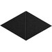 A black diamond-shaped Versare SoundSorb acoustic panel.