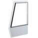 The left glass window for a White Avantco refrigeration cabinet.