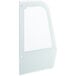 A white rectangular glass door panel for an Avantco refrigeration cabinet.