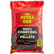 a bag of charcoal pellets