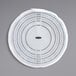 a white circle with black lines