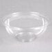A Sabert clear plastic bowl with a clear rim.