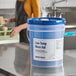 A 5-gallon container of Advantage Chemicals Low Temperature Concentrated Dish Washing Machine Rinse Aid.