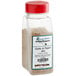 A clear container of Regal Garlic and Pepper Jerky Seasoning with a red label.