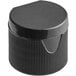 A black plastic flip top lid with a black cap.