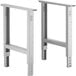 A pair of Lavex metal legs for workbenches.