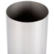 A stainless steel cylinder with a silver lid.