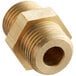 A brass threaded male fitting for a Cooking Performance Group wok range burner.