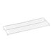 A white metal shelf for Avantco CFM2 countertop display freezers.