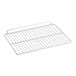 An Avantco white coated wire shelf for a countertop display refrigerator.