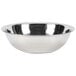 A silver Vollrath stainless steel mixing bowl.