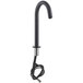 A black Waterloo hands-free faucet with a gooseneck spout.