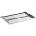 A Regency stainless steel sliding lid for an ice bin.