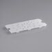 A white translucent polypropylene tray with holes.