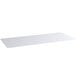 A clear rectangular PVC shelf liner.