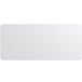 A clear rectangular PVC shelf liner with a black border on a white background.