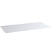 A clear rectangular PVC shelf liner.