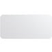 A clear PVC shelf liner on a white background.