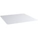 A clear rectangular PVC shelf liner.