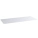 A clear rectangular PVC shelf liner.