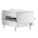 A Lincoln V2500/1353 countertop conveyor oven with a door open.