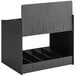 A black metal ServSense condiment organizer with removable dividers.