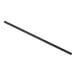 A long black stick on a white background.