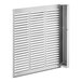 A metal vent with rectangular holes on the left side panel for a Narvon slushy machine.