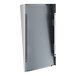 An American Specialties, Inc. rectangular plate glass mirror with a stainless steel frame.