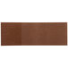 A brown rectangular paper napkin band.