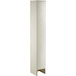 A beige rectangular metal locker with holes.