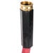 A black hose with red text reading "Notrax T43S5050RD" on it.