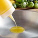 a close-up of a mustard bottle