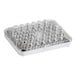 A 52-piece stainless steel piping tip decorating set in a clear plastic storage case.