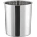 A stainless steel rectangular Choice utensil and straw organizer.