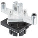 A metal bracket with two holes for Vollrath Redco InstaCut 4 Section Wedge T-Pack.