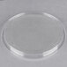 A clear Fabri-Kal plastic lid on a clear plastic container.