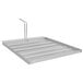 A stainless steel Frymate filter tray with a handle.