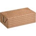 A brown rectangular Choice Cornerstone print take out box.