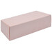 A pink rectangular box with a white background.