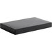 A black rectangular box on a white background.