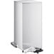 A white rectangular Grindmaster hot water dispenser with silver accents.