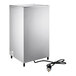 A silver rectangular Grindmaster hot water dispenser with a black cord.