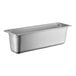 A silver Vollrath stainless steel hotel pan with a lid.