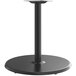 A Lancaster Table & Seating black round table base with a round stand.