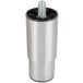 A metal cylinder with a screw on top.