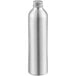 A close-up of a silver aluminum bottle with a cap.
