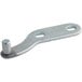 A silver metal ServIt door hinge with a screw on the end.