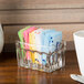 a close-up of a group of white and blue objects